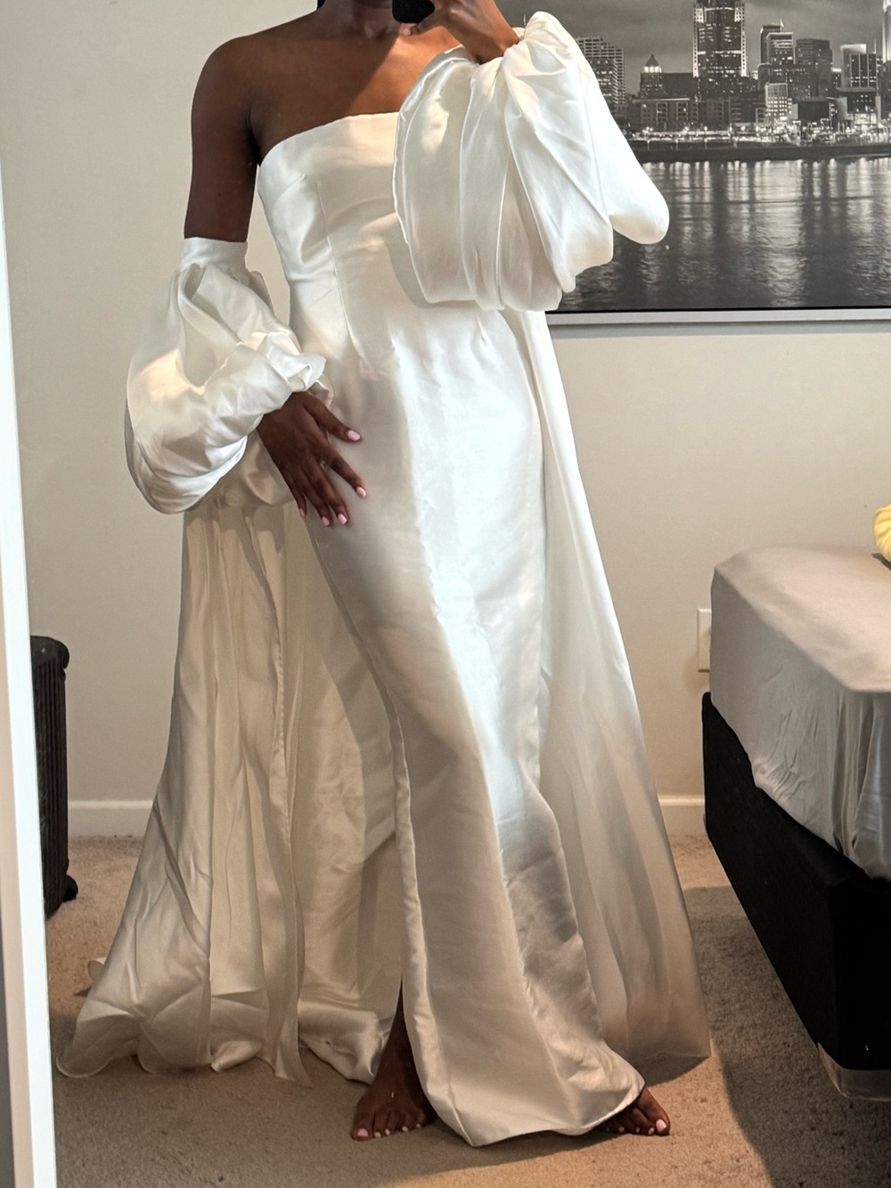 The Lea Maxi Dress in Cream - Picture 5 of 7